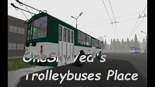 Roblox OneSkyVed's Trolleybuses Place (indev) - how to start and how to do a Route. (doing route 10)