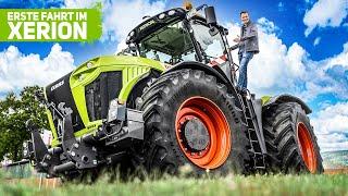 Erste Fahrt mit dem CLAAS XERION 4200: Bedienung und Fahrtraining vom XXL-Traktor | TRECKERTOUR