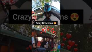 Wow Crazy Reactions..Don't Miss.. #publicreaction #funnyvideo #bunnyhelmet #shortsviral