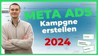 Meta (Facebook) Ads Kampagne aufsetzen 2024 | E-Commerce Tutorial