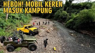 BIKIN HEBOH! BANYAK MOBIL KEREN MASUK KAMPUNG MENIKMATI SUASANA PEDESAAN