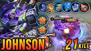 21 Kills!! Johnson Mage Build is Finally Back on META!! - Build Top 1 Global Johnson ~ MLBB