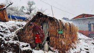 Best Life in The Nepali Himalayan Village During The Winter | Documentary Video Snowfall Time |