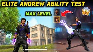 Free Fire Elite Andrew Ability Test & Gameplay | Free Fire Awakening Andrew Skill Test.