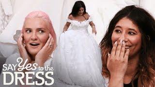 Entourage Shocked by Dress the Bride Tries On! | Say Yes To The Dress UK