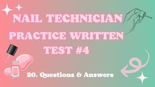 Nail Technician Practice Test #4