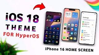  The ULTIMATE iOS Theme for HyperOS | New iOS Theme | ios 18 themes | iphone 16 theme