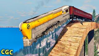 Steam train crashes #12 BeamNG Drive