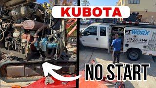 KUBOTA Excavator - NO START After Going To The Dealer For Repairs!!