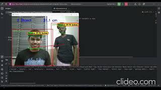 Real time object detection and distance detection using yolov5(SIH)