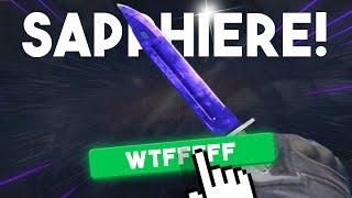 I WON A BAYONET SAPPHIRE IN ONE CLICK!!!!!!! INSANE $6000 WIN WTFSKINS!!!!!!