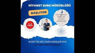 DİYANET ŞUBE MÜDÜRLÜĞÜ DERSLERİ