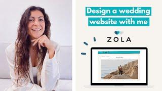 Design a Zola wedding website with me! - demo & deep dive