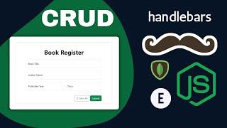 Complete CRUD with Node.js, Express, MongoDB & Express-Handlebars