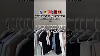 wardrobe must have basic clothes #basic #clothes #wardrobe