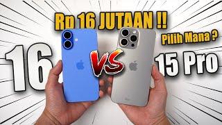 Rp16 JUTAAN! iPhone 16 vs iPhone 15 Pro ‼️Jangan Salah Pilih