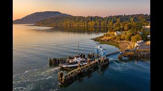 Aerial Tour of Lummi Island, Washington