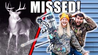 Girlfriends First BOW HUNT! *BIG BUCK*