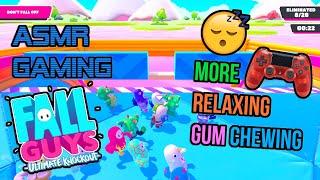 ASMR Gaming  Fall Guys Ultimate Knockout Relaxing Gum Chewing   Controller Sounds + Whispering 