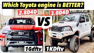 2.8D4d 1GDFTV vs 3.0D4d 1KDFTV toyota hilux engine