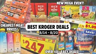 BEST KROGER DEALS | NEW KROGER MEGA EVENT | 40+ EASY COUPON DEALS TO SAVE MONEY | 8/14 - 8/20