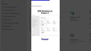 TURN-ON Antivirus on Windows 11