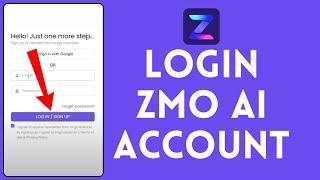 How to Login to ZMO AI Account (2024) | Sign In to ZMO AI Account