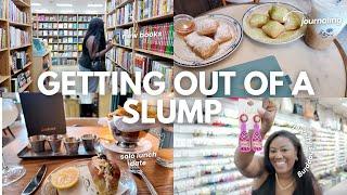 HOW TO GET OUT OF A SLUMP IN 24 HOURS | SELF CARE, SOLO DATE, NEW BOOKS, JEWELRY SHOPPING