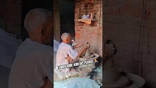 mitti ke bartan kaise banate hai #viral #tranding short #pot #kumhar #mitti #art #ytshort #prajapati