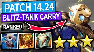 THE BLITZCRANK TANK CARRY in TFT RANKED! - Set 13 Meta | TFT Patch 14.24 | Teamfight Tactics Guide