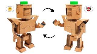 Homemade How To Make Robot With Cardboard Project Cardboard Robot Making DIY
