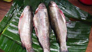 Rainbow trout cooking.#Sanchal Lepcha.