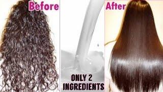 Permanent Hair Straightening at Home | Only Natural Ingredients | TipsToTop By Shalini