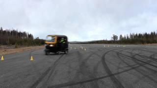 Lane change test with auto rickshaw - Auto Rickshaw LTU