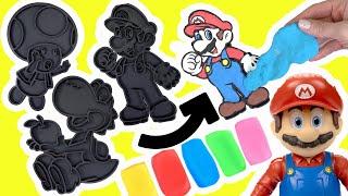 The Super Mario Bros Movie DIY Playdoh Characters! Crafts for Kids