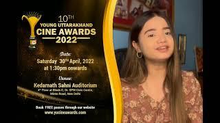 YUCA 2022 | Srishti Bhandari | Young Uttarakhand Cine Awards- YUCA