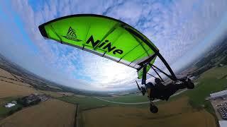 The Flylight Nine's first flight