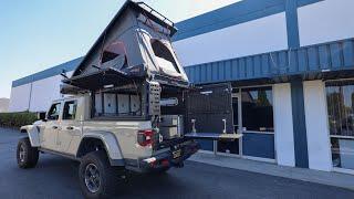 Jeep Gladiator Alu-Cab Canopy Camper Build Out  | Tiny Builds