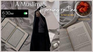 6:30AM IDEAL Muslimah morning routine | Tahajjud, Quran study, gym + tips to increase barakah