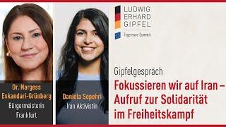 Gipfelgespräch mit Dr. Nargess Eskandari-Grünberg, Daniela Sepehri und Christiane Goetz-Weimer