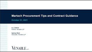 Martech Procurement Tips and Contract Guidance