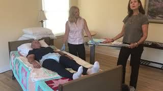 Changing an Absorbent Brief for a Bed bound Patient