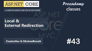 #43 Local and External Redirection | Controllers & IActionResult | ASP.NET Core MVC Course