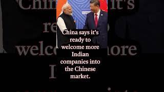 China says it's ready to welcome Indian companies into Chinese market l #shorts #worldnews #china