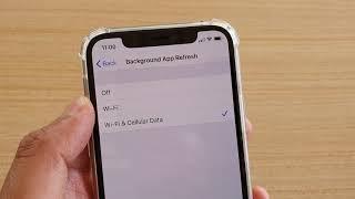 iPhone 11 Pro: How to Turn Background App Refresh to Off / On