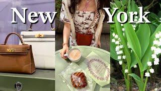 NYC Vlog | Chanel & Hermes Bag, Furniture Shopping, Laduree, Home gardening