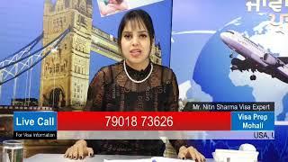 Live:Visa Prep Mohali ( Mr. Nitin Sharma Study VIsa Expert )