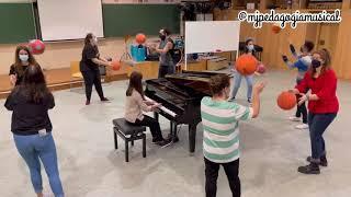  Ejercicios musicales con Pelotas de baloncesto 