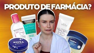 Quais cosméticos de farmácia a Esteticista usa?