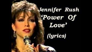 Jennifer Rush  'Power Of Love'  (lyrics)